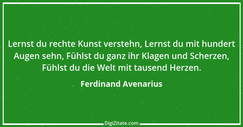 Zitat von Ferdinand Avenarius 3