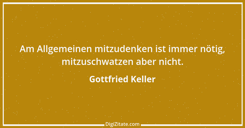 Zitat von Gottfried Keller 50