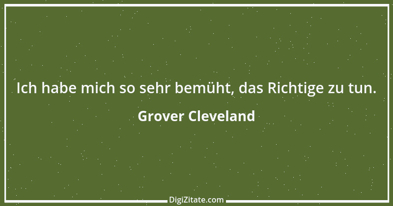 Zitat von Grover Cleveland 2