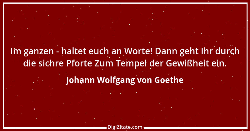 Zitat von Johann Wolfgang von Goethe 3803