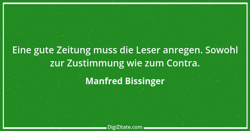 Zitat von Manfred Bissinger 1