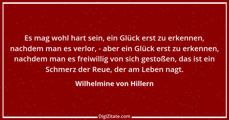 Zitat von Wilhelmine von Hillern 3