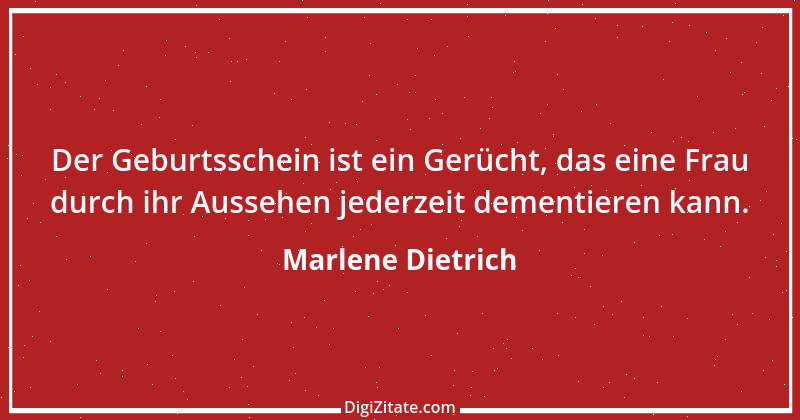 Zitat von Marlene Dietrich 17