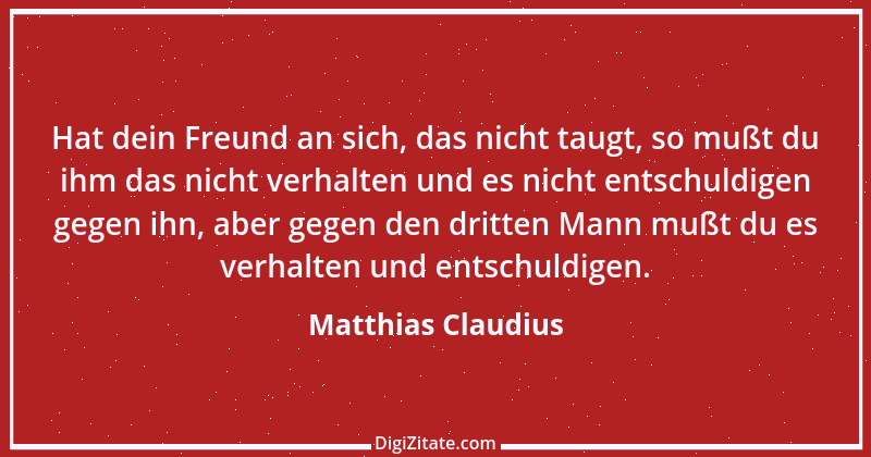 Zitat von Matthias Claudius 194