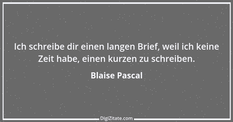 Zitat von Blaise Pascal 31