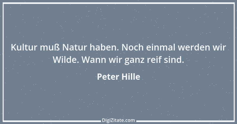 Zitat von Peter Hille 11