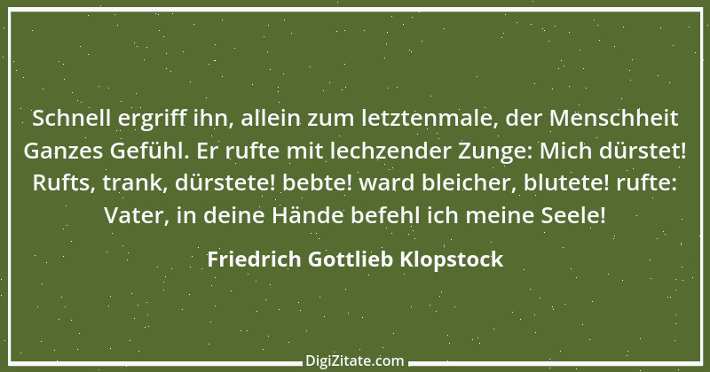 Zitat von Friedrich Gottlieb Klopstock 31