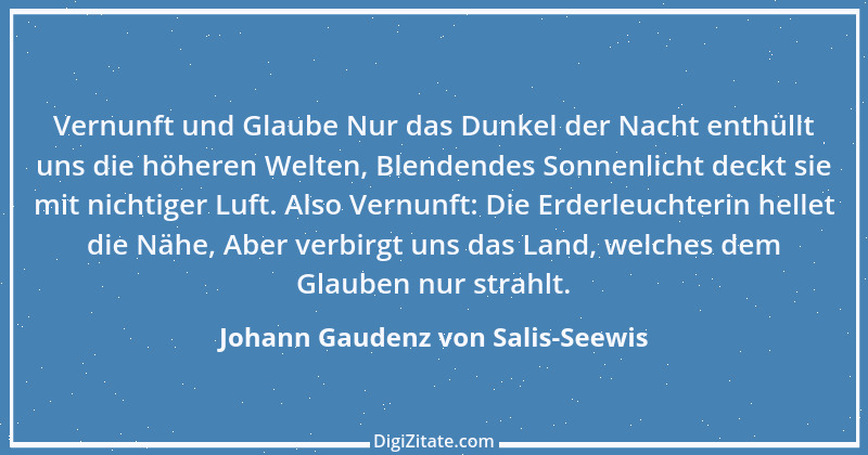 Zitat von Johann Gaudenz von Salis-Seewis 2