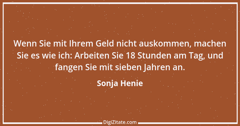 Zitat von Sonja Henie 1