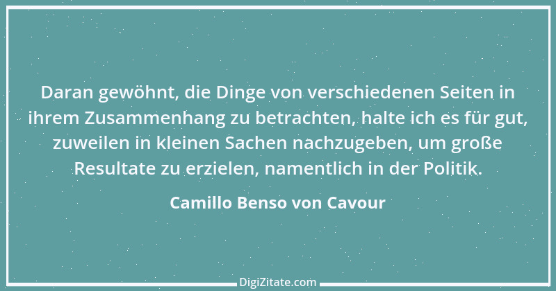 Zitat von Camillo Benso von Cavour 19