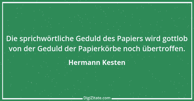 Zitat von Hermann Kesten 16