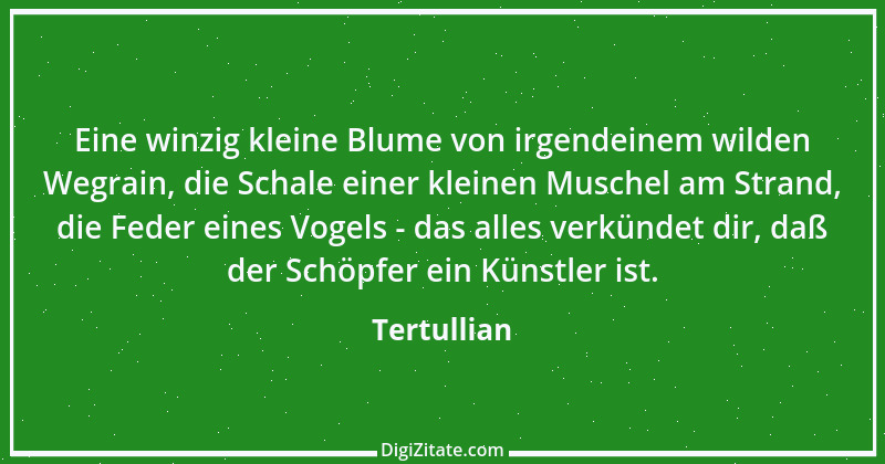 Zitat von Tertullian 12