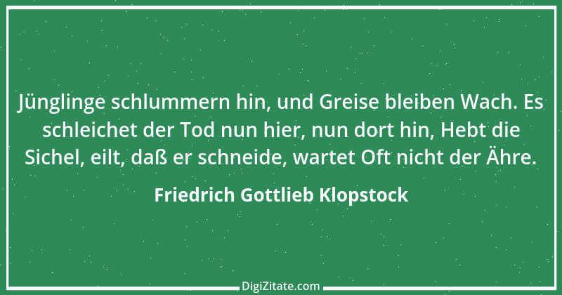 Zitat von Friedrich Gottlieb Klopstock 33