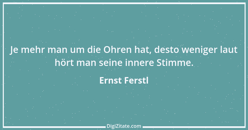 Zitat von Ernst Ferstl 1943