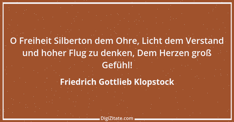 Zitat von Friedrich Gottlieb Klopstock 34