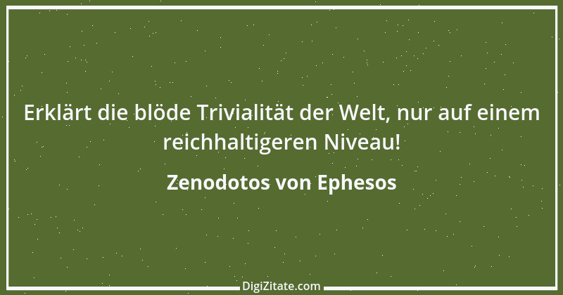 Zitat von Zenodotos von Ephesos 1