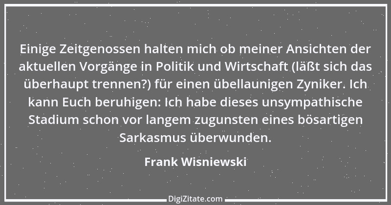 Zitat von Frank Wisniewski 90