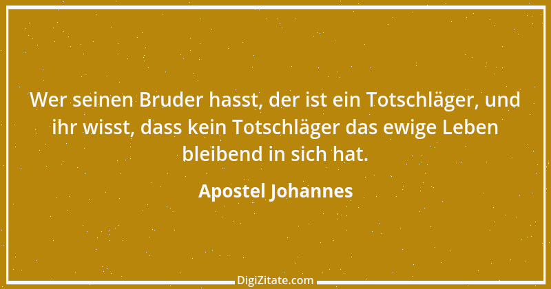 Zitat von Apostel Johannes 1