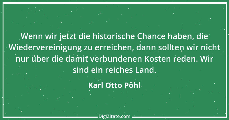 Zitat von Karl Otto Pöhl 1