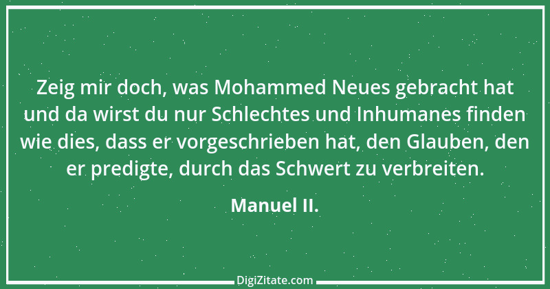 Zitat von Manuel II. 1