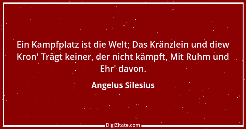 Zitat von Angelus Silesius 106