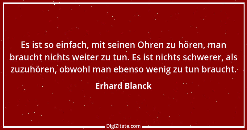 Zitat von Erhard Blanck 1060