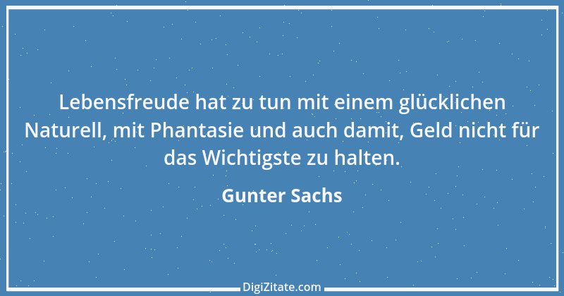 Zitat von Gunter Sachs 1