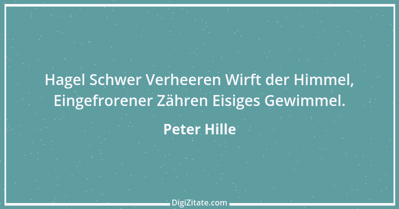 Zitat von Peter Hille 18