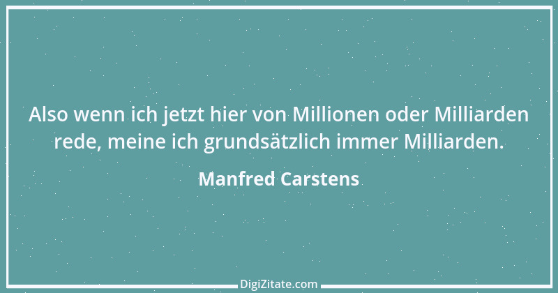 Zitat von Manfred Carstens 1