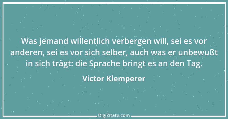 Zitat von Victor Klemperer 5