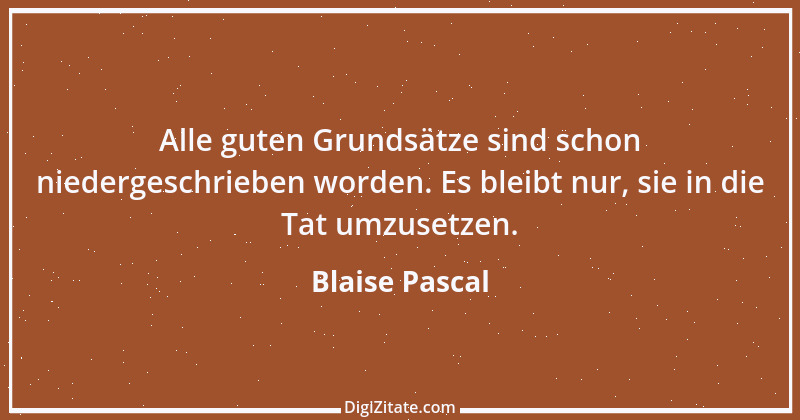 Zitat von Blaise Pascal 40