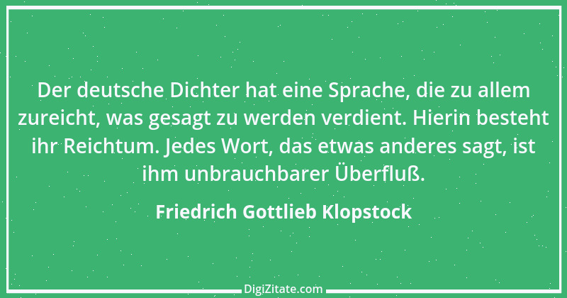 Zitat von Friedrich Gottlieb Klopstock 39