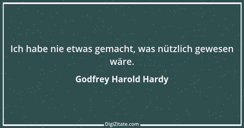 Zitat von Godfrey Harold Hardy 2