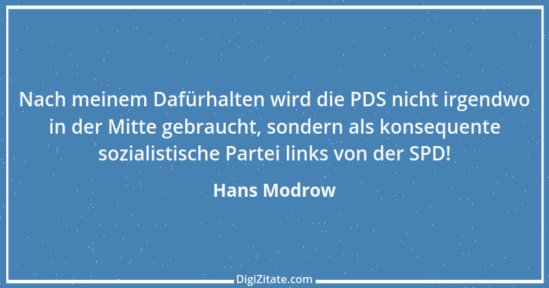 Zitat von Hans Modrow 1