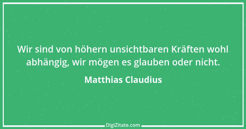 Zitat von Matthias Claudius 205