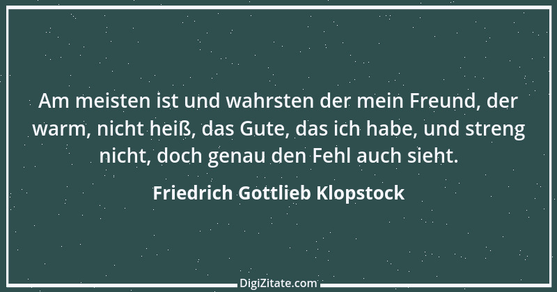 Zitat von Friedrich Gottlieb Klopstock 40