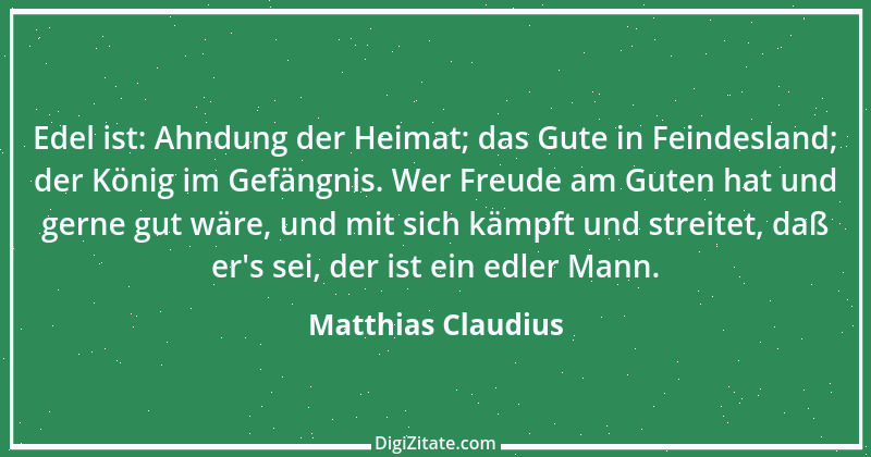 Zitat von Matthias Claudius 206