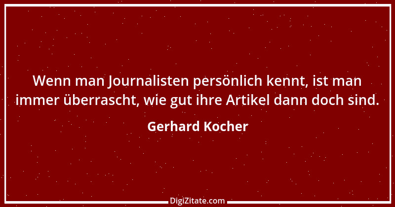 Zitat von Gerhard Kocher 18