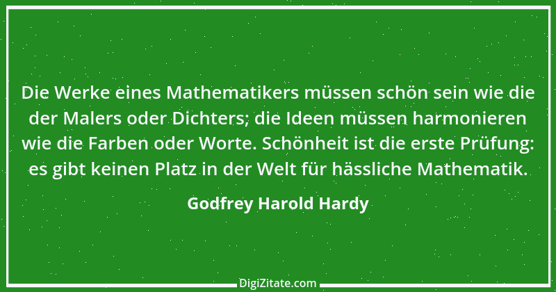 Zitat von Godfrey Harold Hardy 4