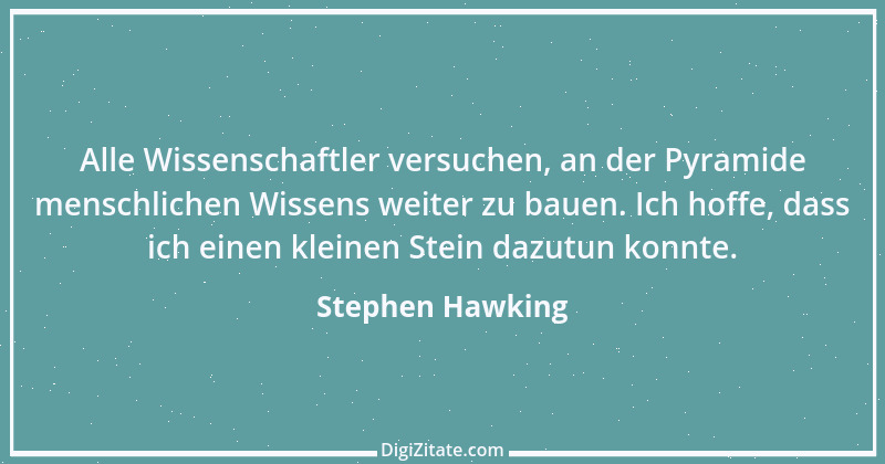 Zitat von Stephen Hawking 2