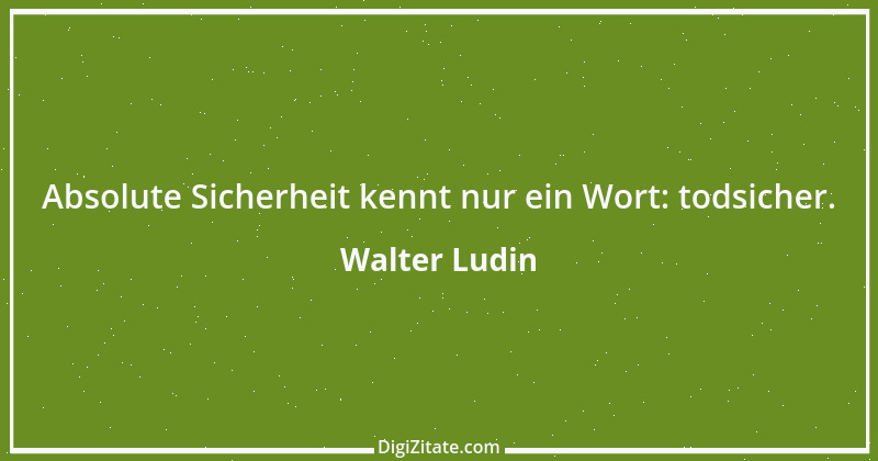 Zitat von Walter Ludin 1011