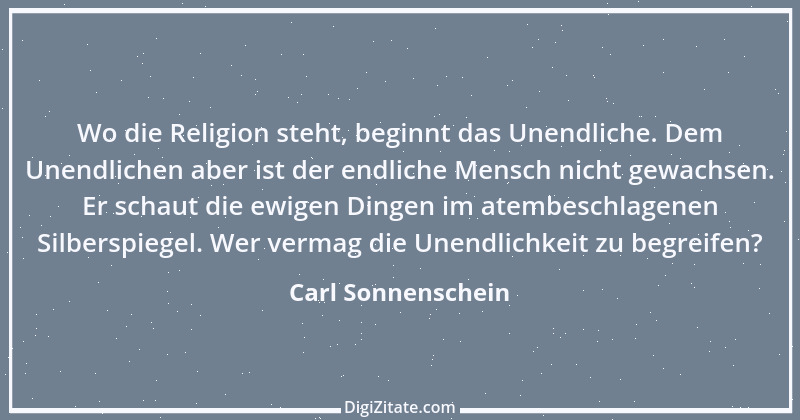 Zitat von Carl Sonnenschein 4