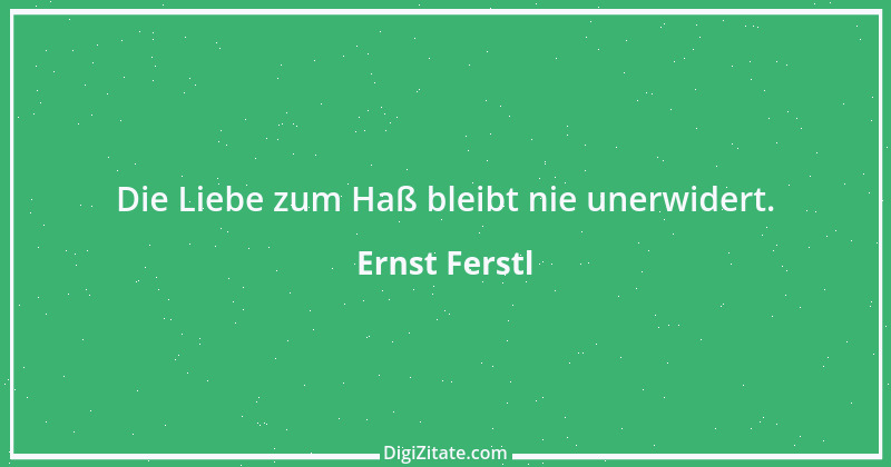 Zitat von Ernst Ferstl 1951