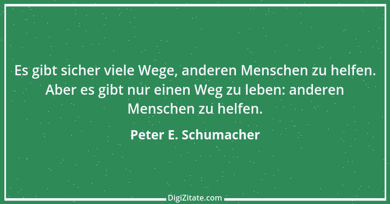 Zitat von Peter E. Schumacher 315