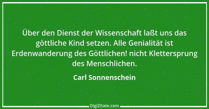 Zitat von Carl Sonnenschein 5