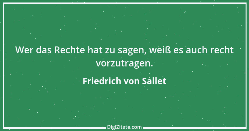 Zitat von Friedrich von Sallet 21