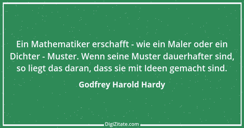 Zitat von Godfrey Harold Hardy 7