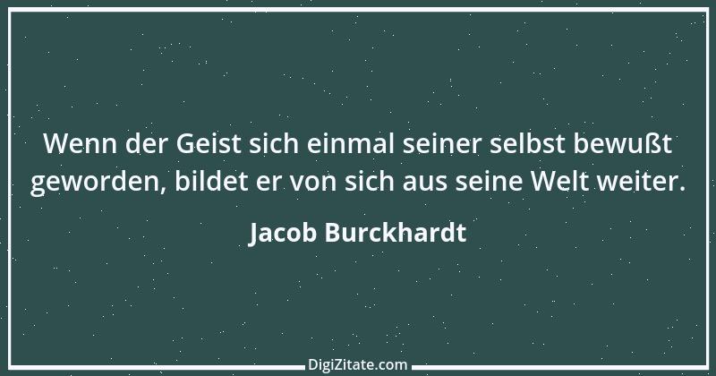 Zitat von Jacob Burckhardt 70