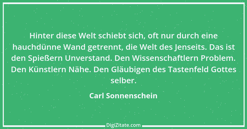 Zitat von Carl Sonnenschein 7