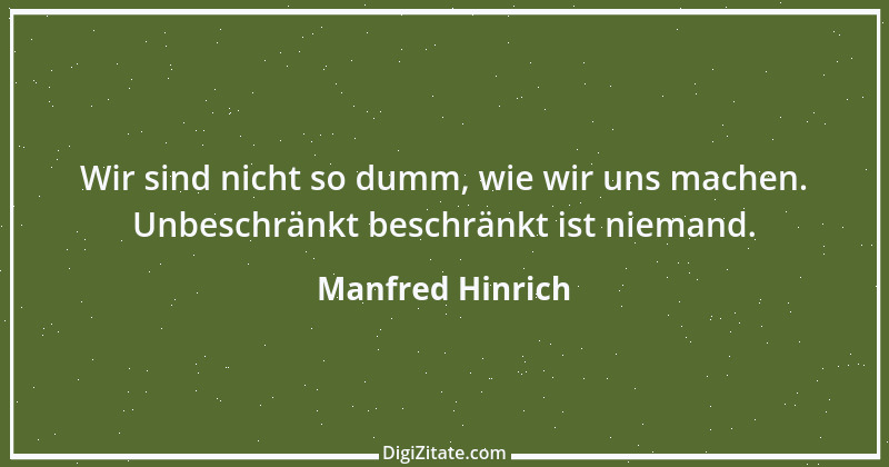 Zitat von Manfred Hinrich 1687